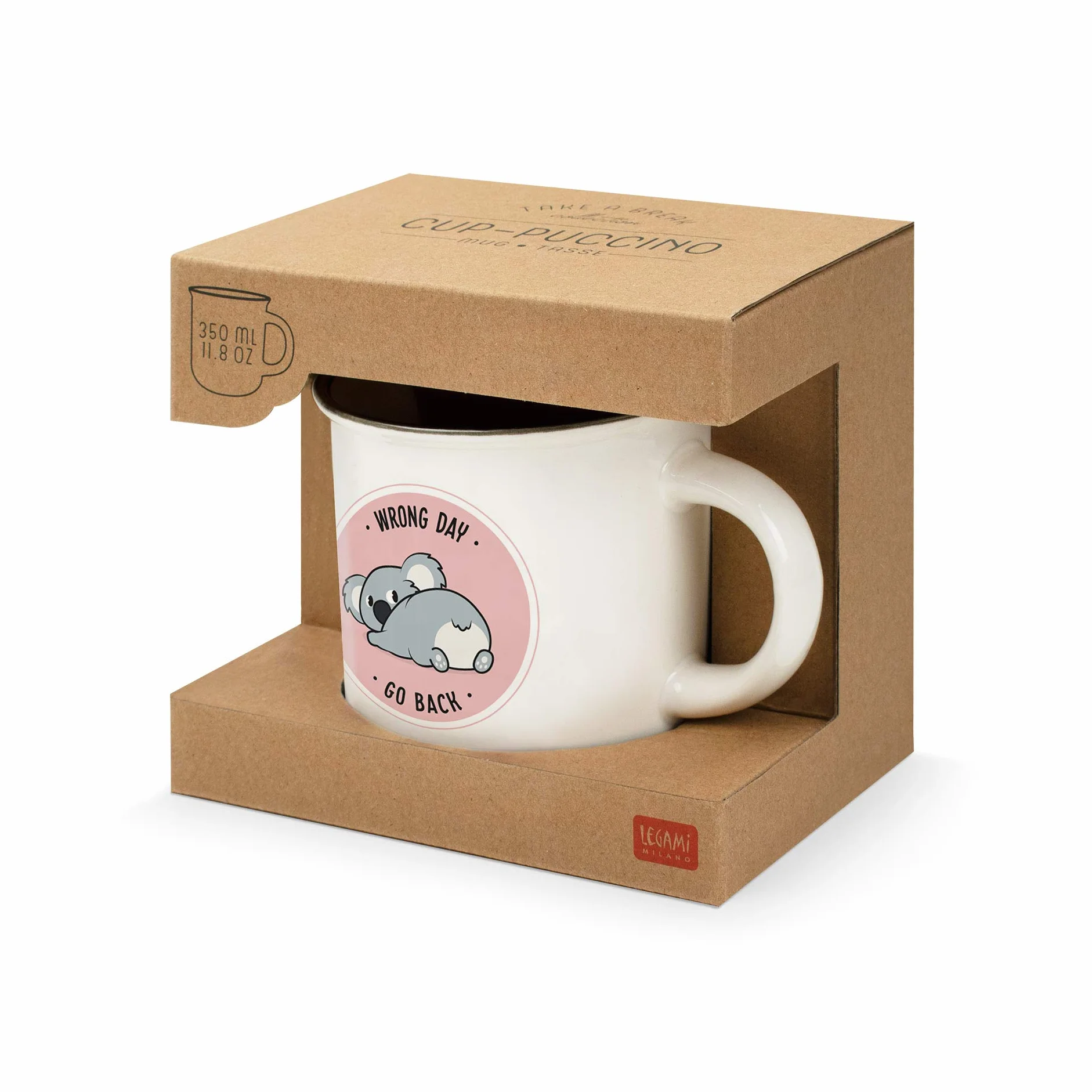 Legami Cup-Puccino Koala Filiżanka Porcelana Bone China Wielobarwny