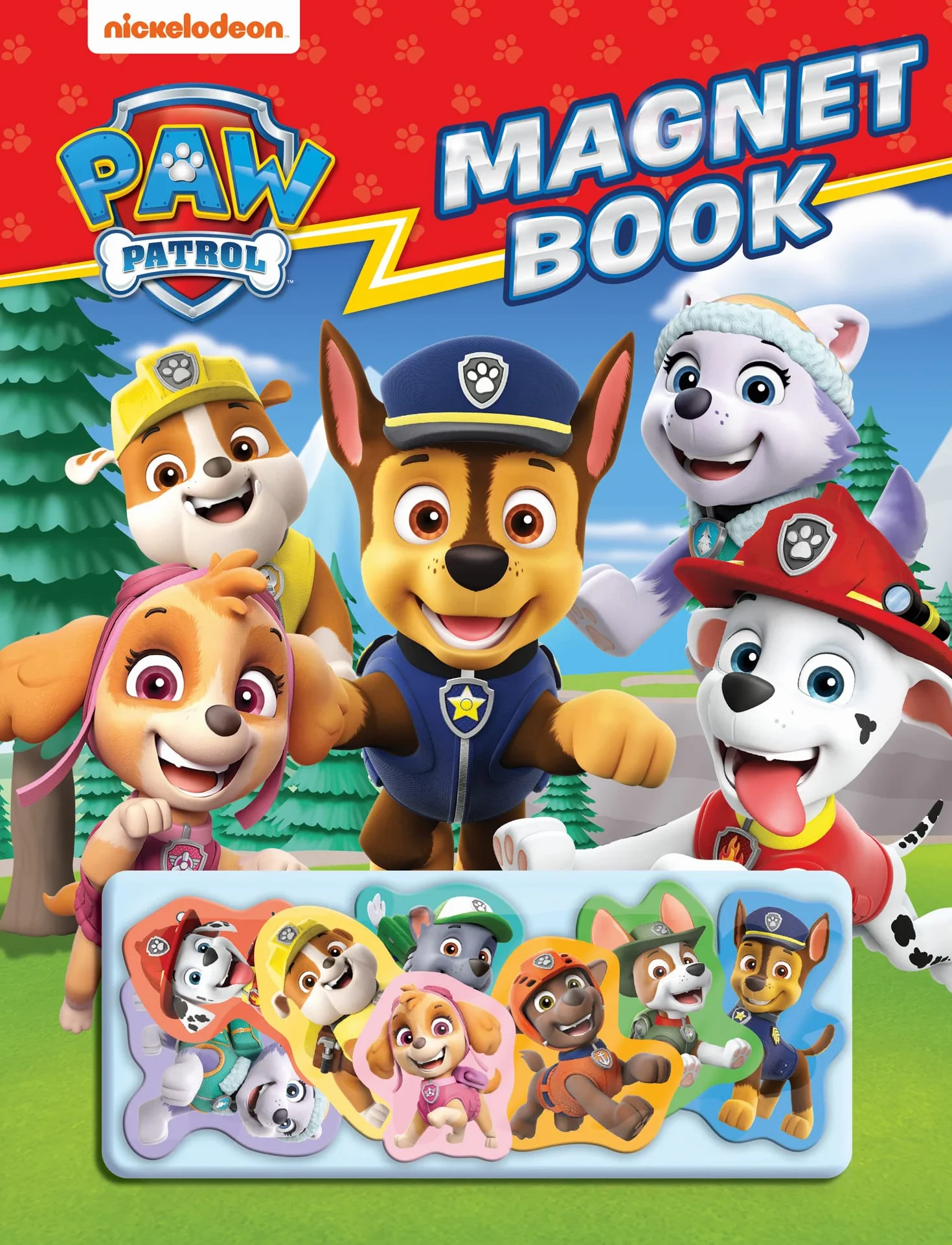 Paw Patrol Magnet Book: With 8 magnets! A fun illustrated play book for children aged 3, 4, 5 based on the Nickelodeon TV Series