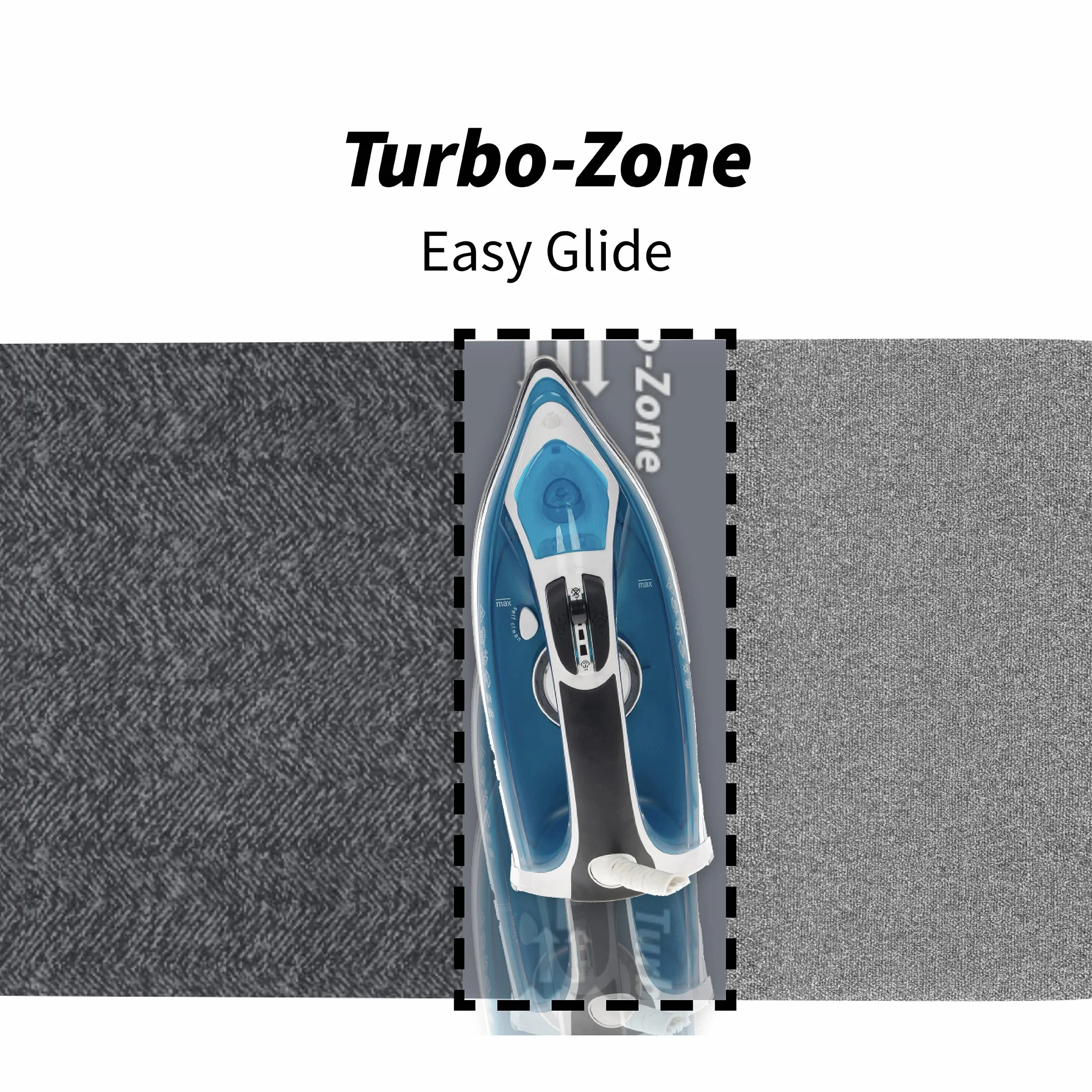 Rörets Deska do prasowania Dual Action Next – technologia Turbo & Park Zone – 4-warstwowa tapicerka i poszewka – regulacja wysokości – powierzchnia prasowania 32 x 108 cm