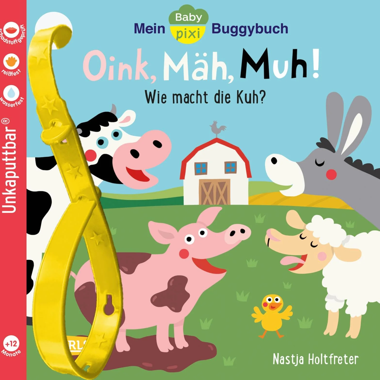 Baby Pixi 140 Mein Baby-Pixi-Buggybuch: Oink, Mäh, Muh! wasserfest schadstoffgeprüft reißfest