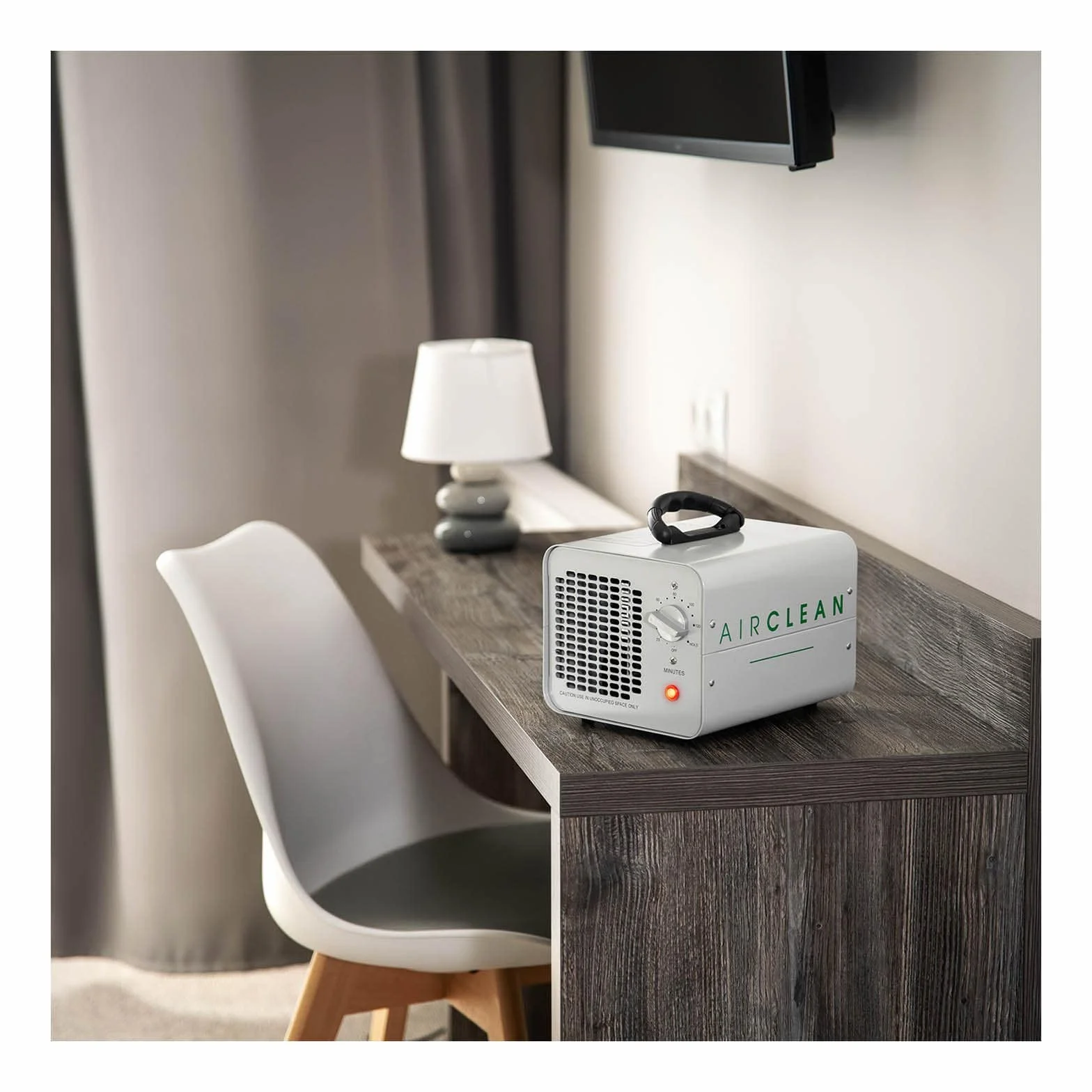 AIRCLEAN generator ozonu 1000 mg/h 102 W timer 120 min stal nierdzewna neutralizator zapachów