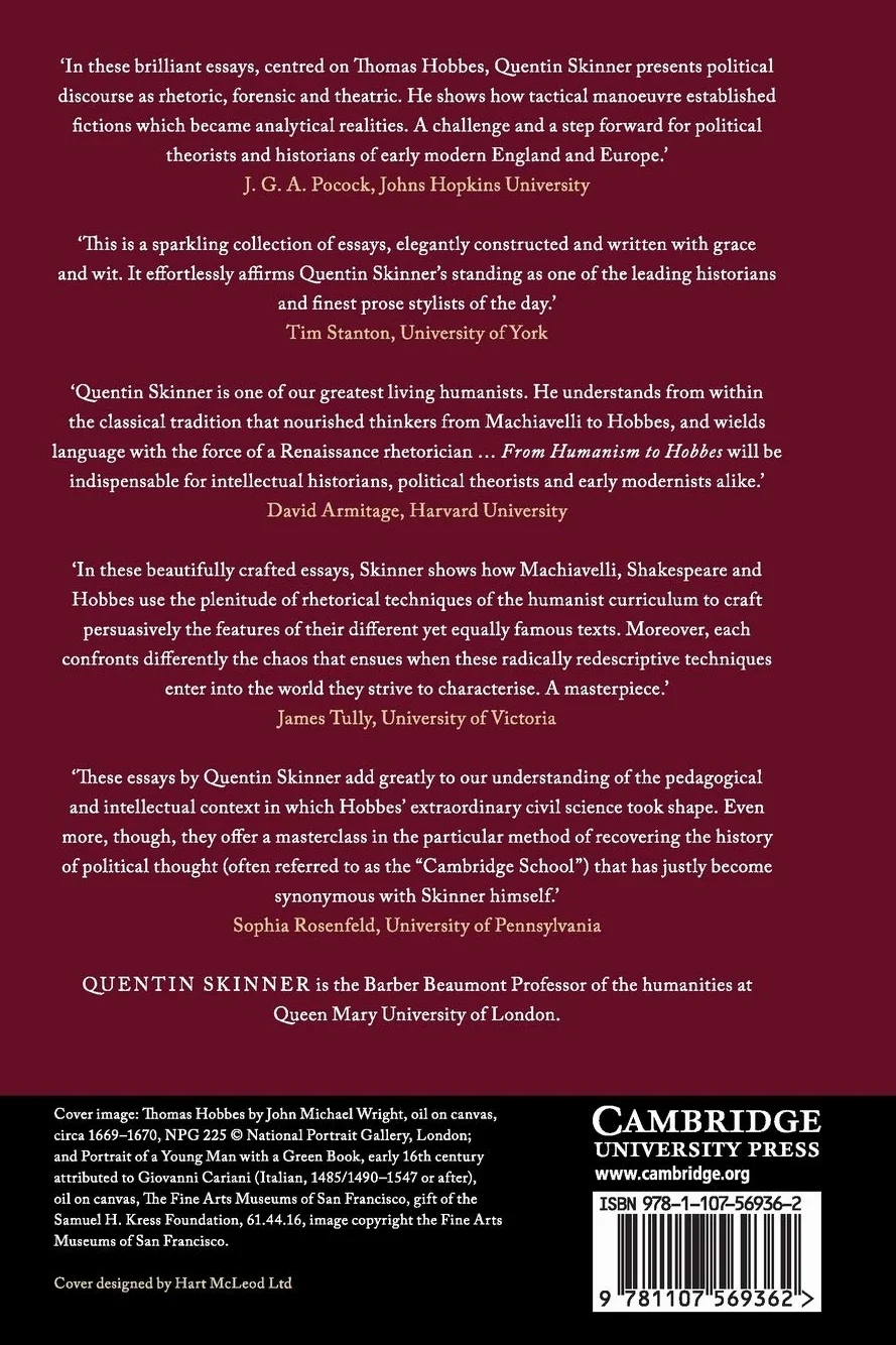 From Humanism to Hobbes: Studies in Rhetoric and Politics