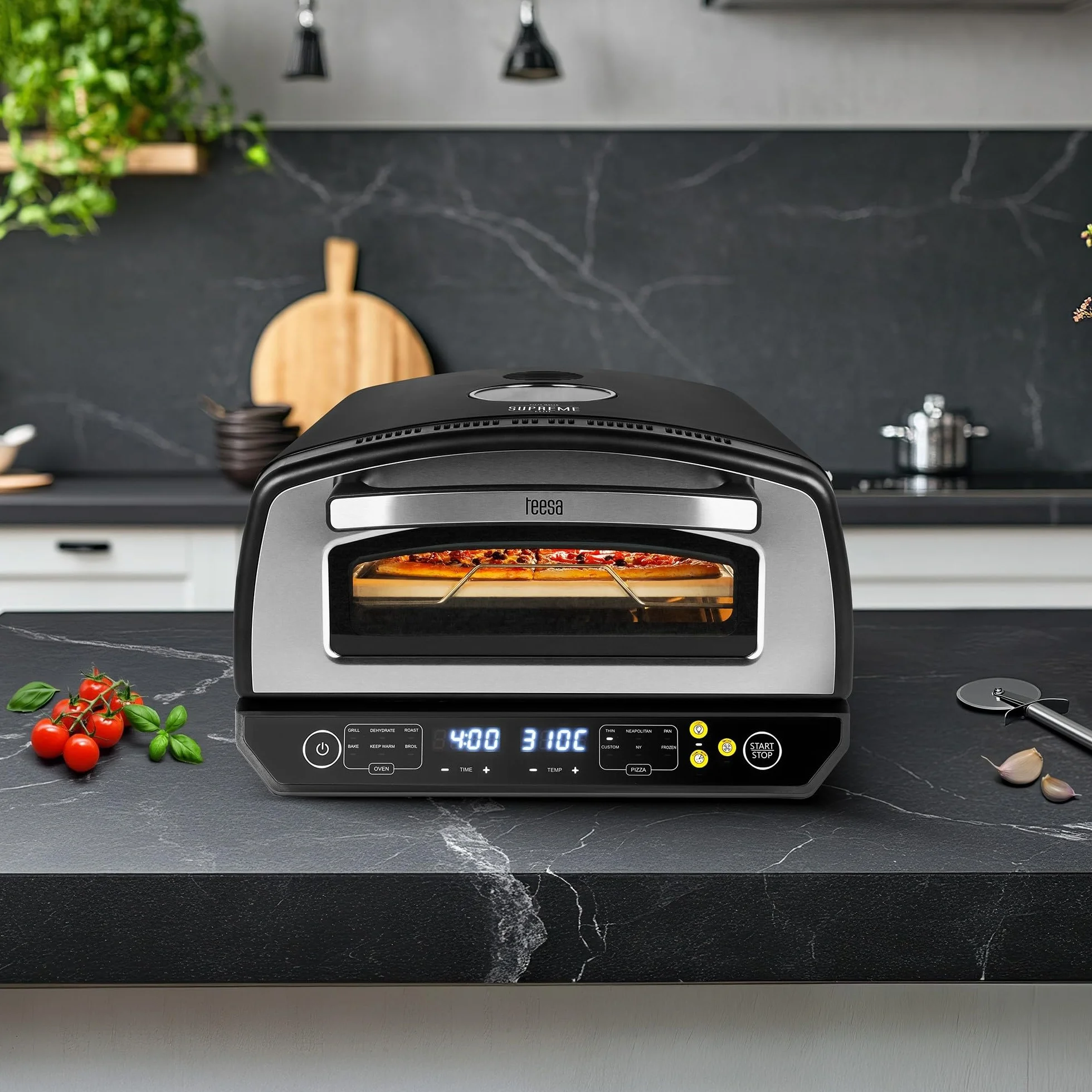 Teesa Piec do Pizzy SUPREME ELITE 2200 W 450°C 33 cm Kamień TSA3240
