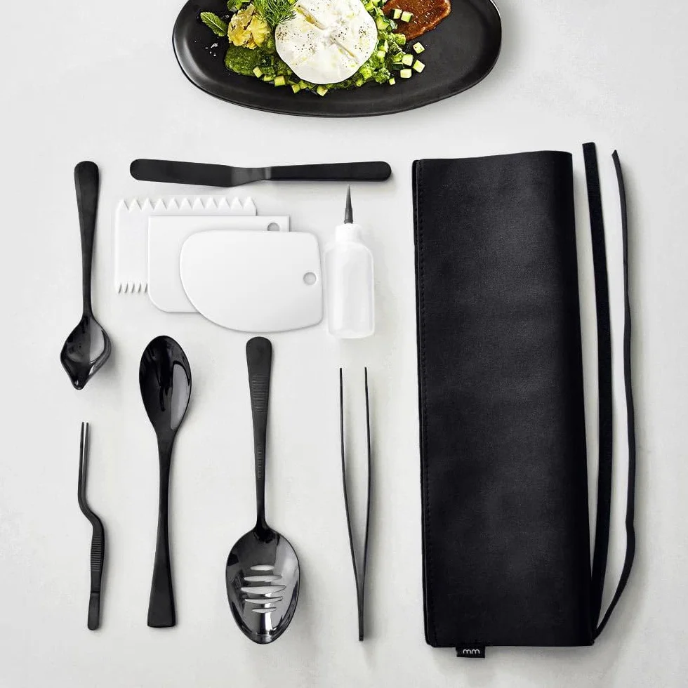 Mikamax 8-Częściowy Zestaw Do Platerowania Chef's Plating Tool Set Wyposażenie Kuchenne