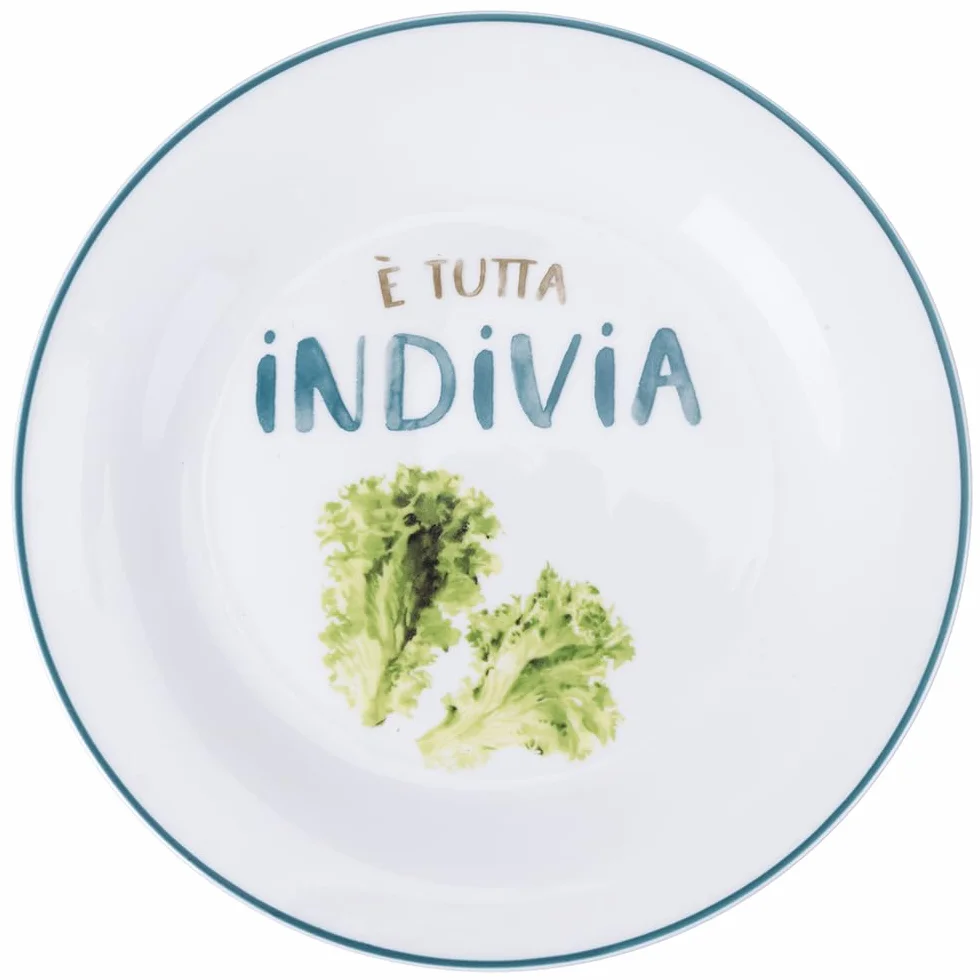Zestaw 6 talerzy konturowych 19 cm, porcelana New Bone China, Le Travisate