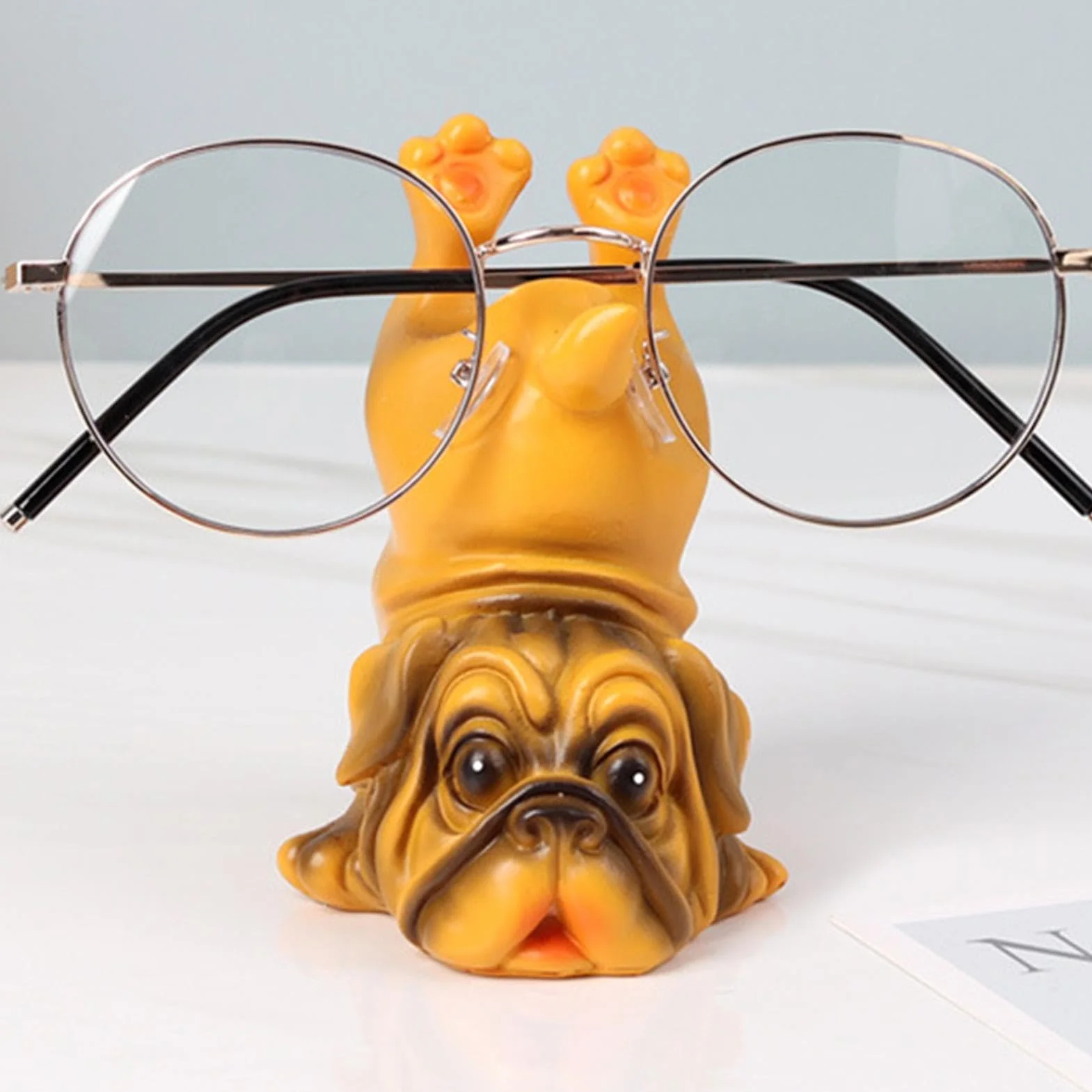 Puppy Eyeglass Holder Resin Dog Stand Decorative Glasses Display Cute Sunglass Stand Unique