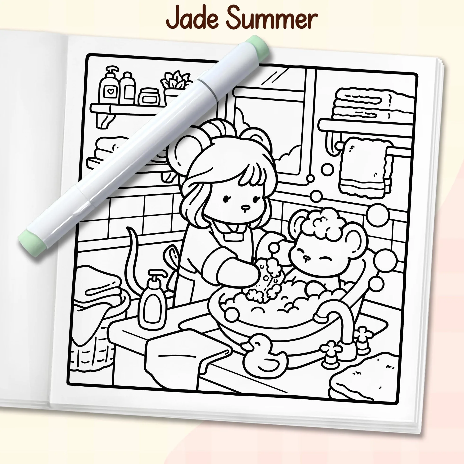 Cozy Moms: Cute Coloring Book for Adults and Teens with Adorable Characters and Heartwarming Family Moments for Relaxation