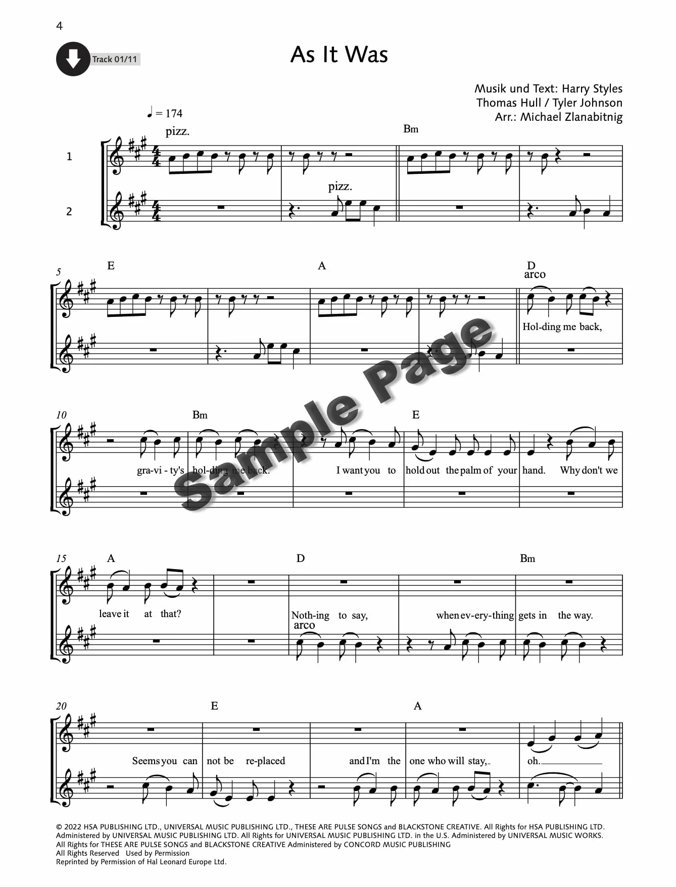 Pop for Violin 12: Easy On Me. Vol. 12. 1-2 violins.