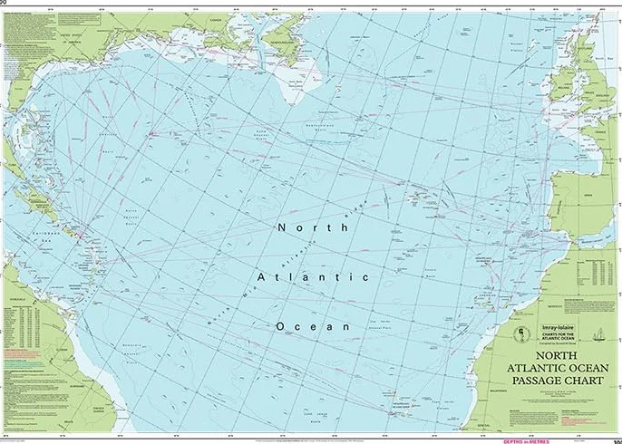 Chart 100 North Atlantic Ocean Passage Chart: Passage Chart
