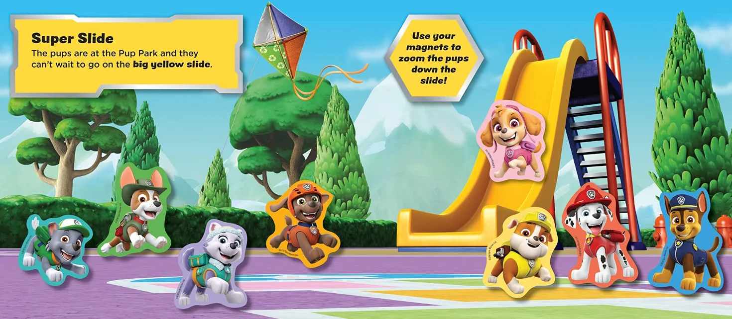Paw Patrol Magnet Book: With 8 magnets! A fun illustrated play book for children aged 3, 4, 5 based on the Nickelodeon TV Series
