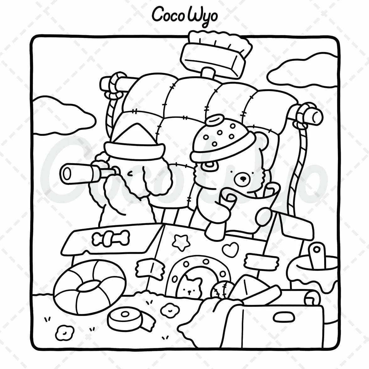 Little Cuddles: Coloring Book for Adults and Teens Featuring Cute Animal Friends for Relaxation