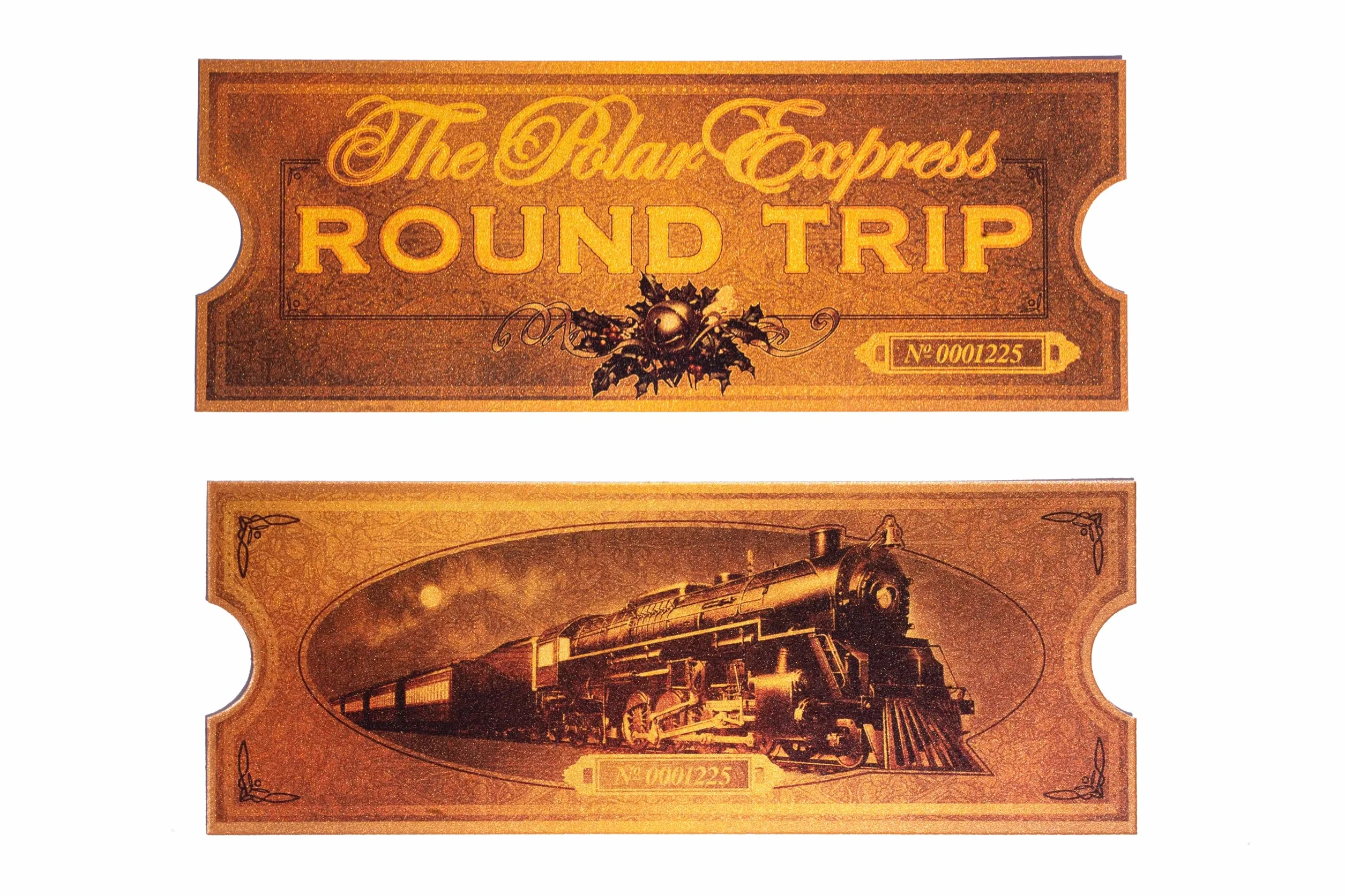 LilyDeal Polar Express Sleigh Bell Zestaw upominkowy z okrągłym biletem podróżnym (1)