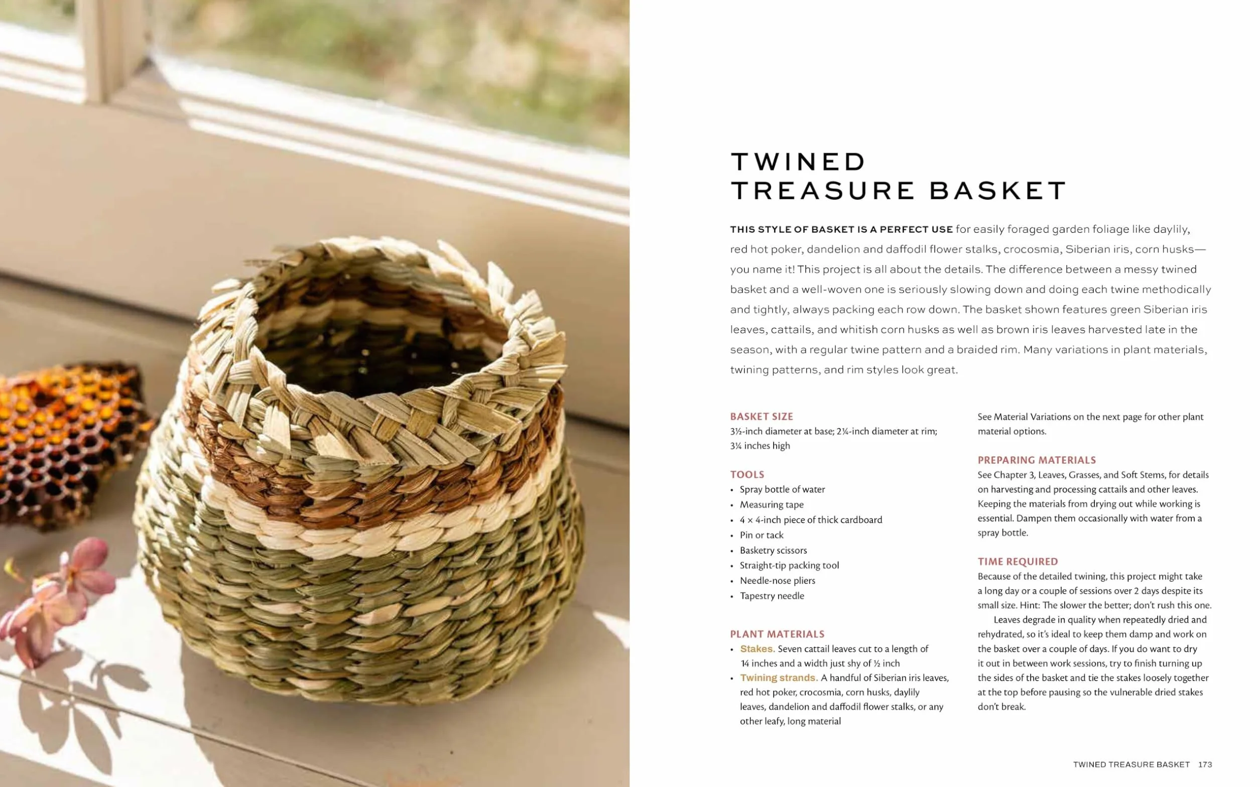 Weaving Wild Baskets: Techniques and Projects Using Foraged Leaves, Grasses, Vines, and Bark