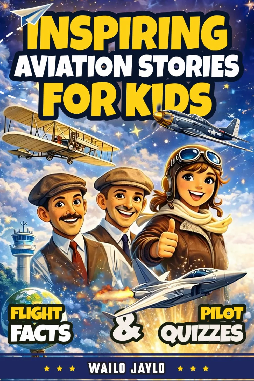 Inspiring Aviation Stories for Kids Ages 8-12: An Airplane Book with Flight Facts & Quizzes for Curious Young Pilots