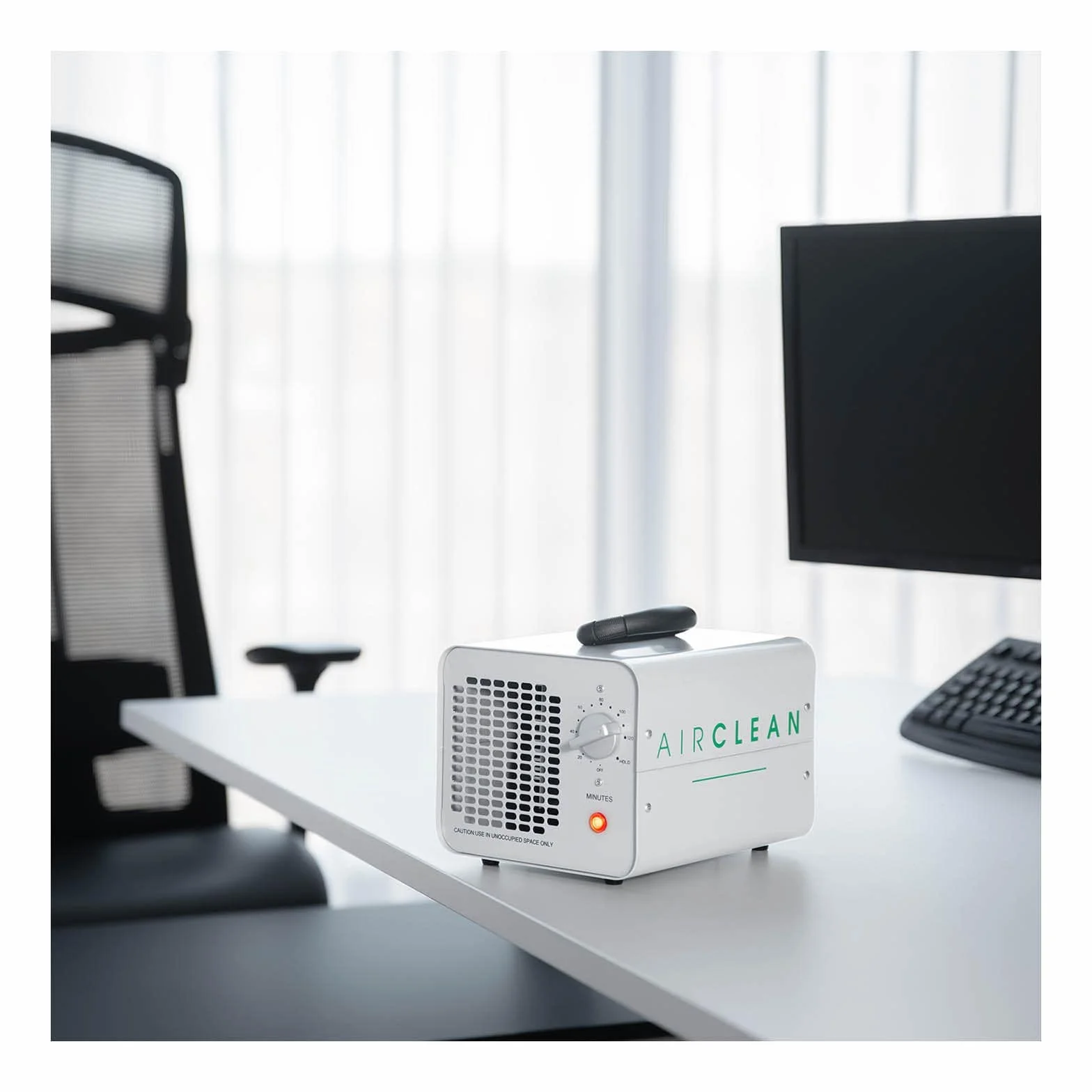 AIRCLEAN generator ozonu 1000 mg/h 102 W timer 120 min stal nierdzewna neutralizator zapachów