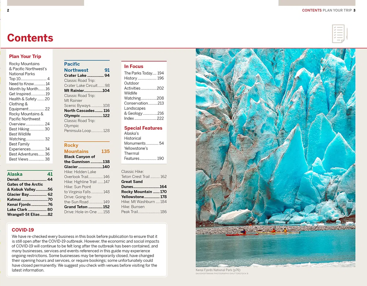 Rocky Mountains & Pacific Northwest's National Parks 1ed - anglais: Discover the Great Outdoor's