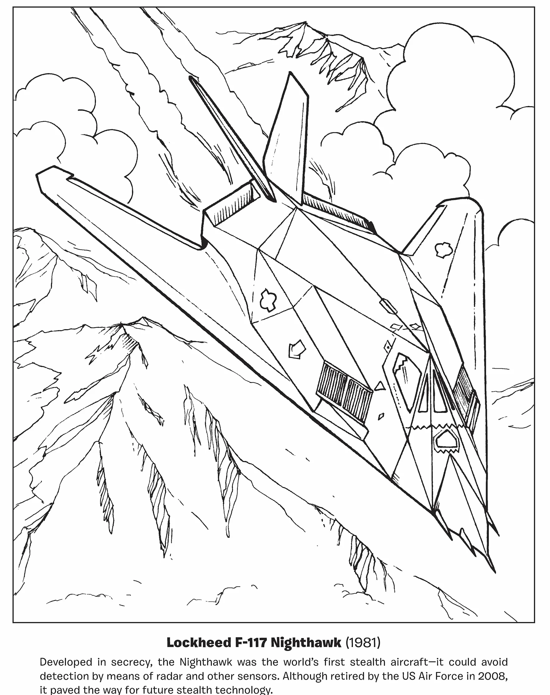 Famous Airplanes Coloring Book
