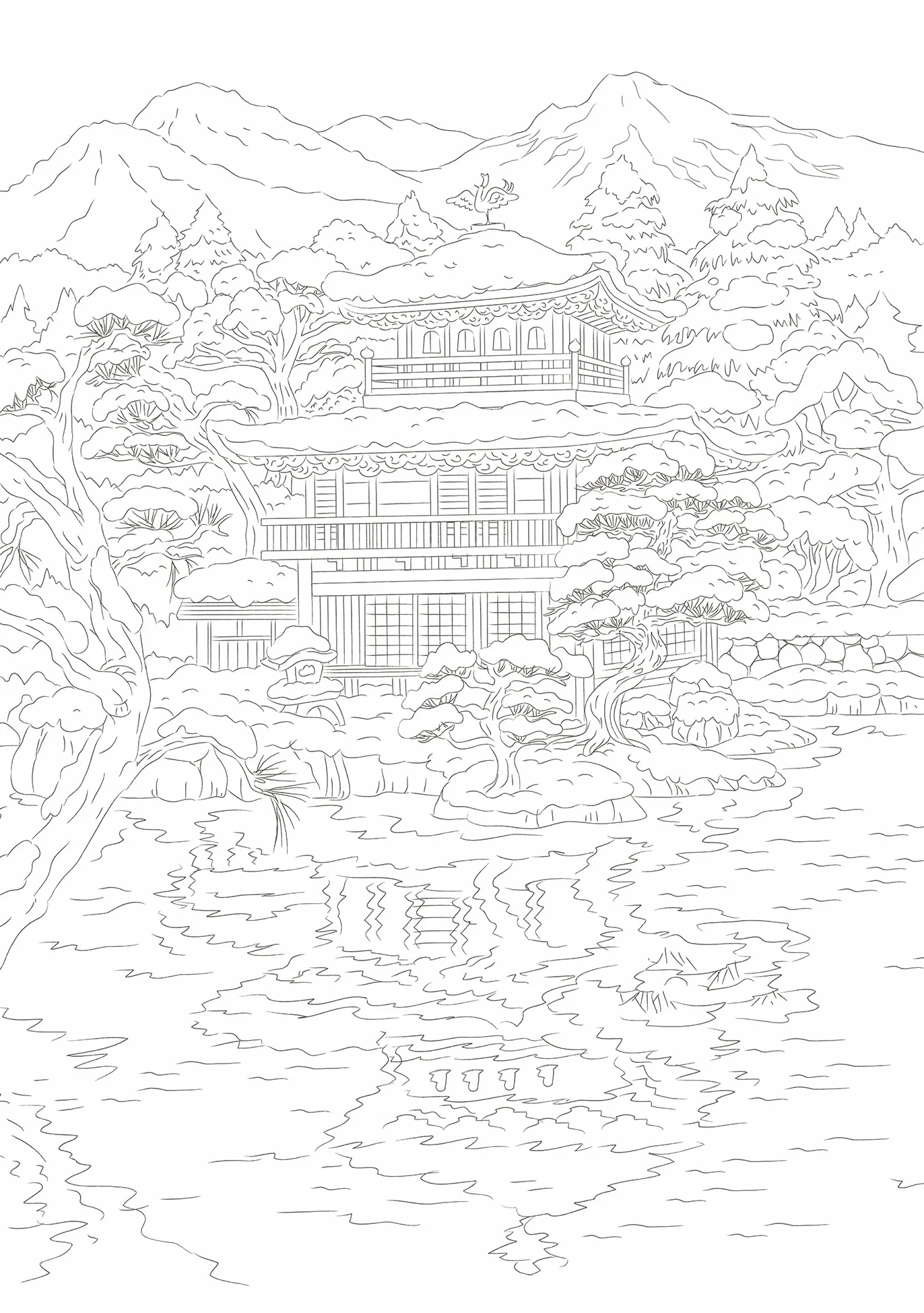 Scènes de la vie japonaise: Le carnet à colorier anti-stress: 31612