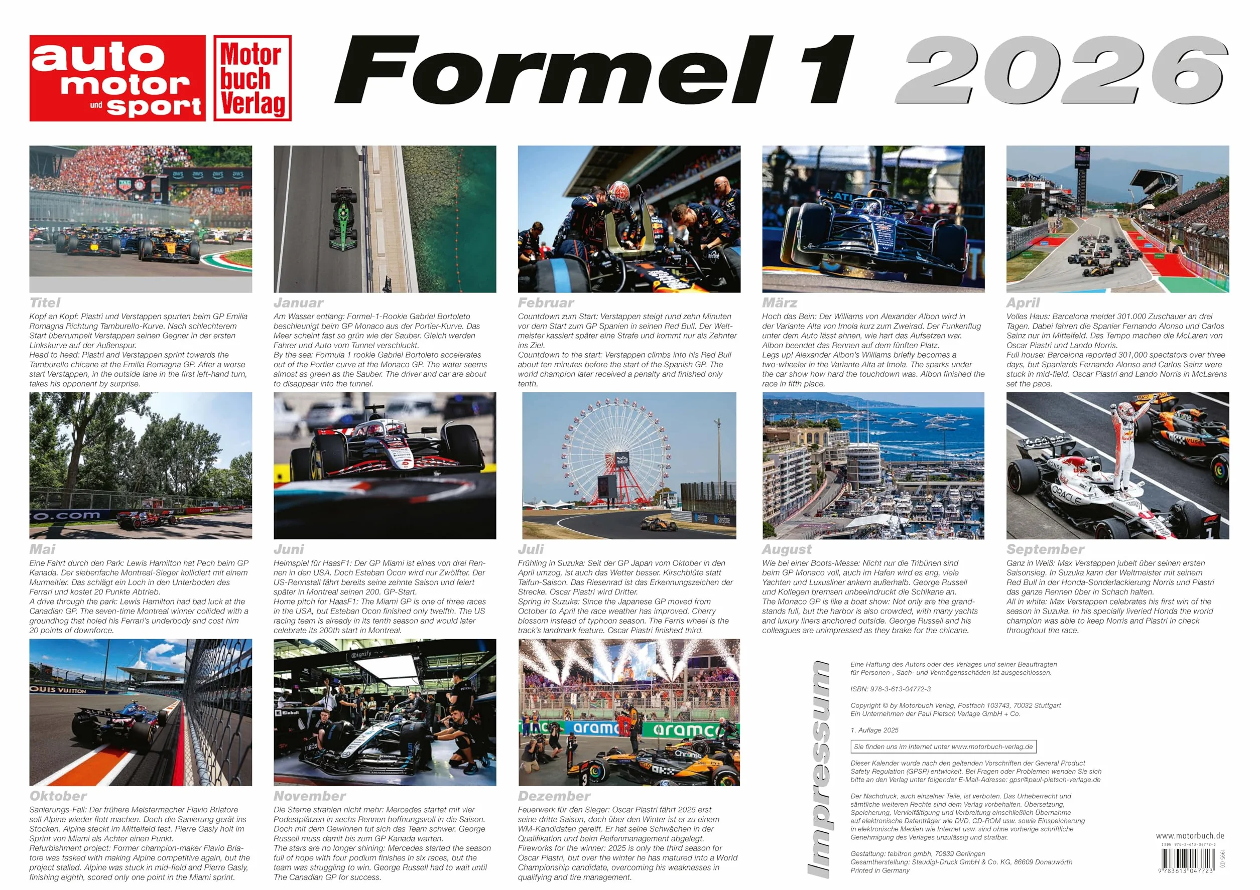 Formel 1 Kalender 2026