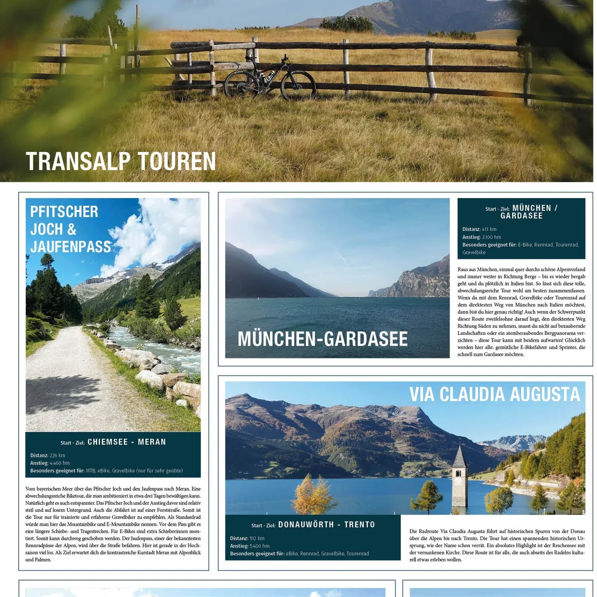 KOMPASS Radfernwegekarte Transalp Panoramakarte 1:2 Mio.: Alpenüberquerungen für Bikes und E-Bikes mit Routen und Pässen: 2565