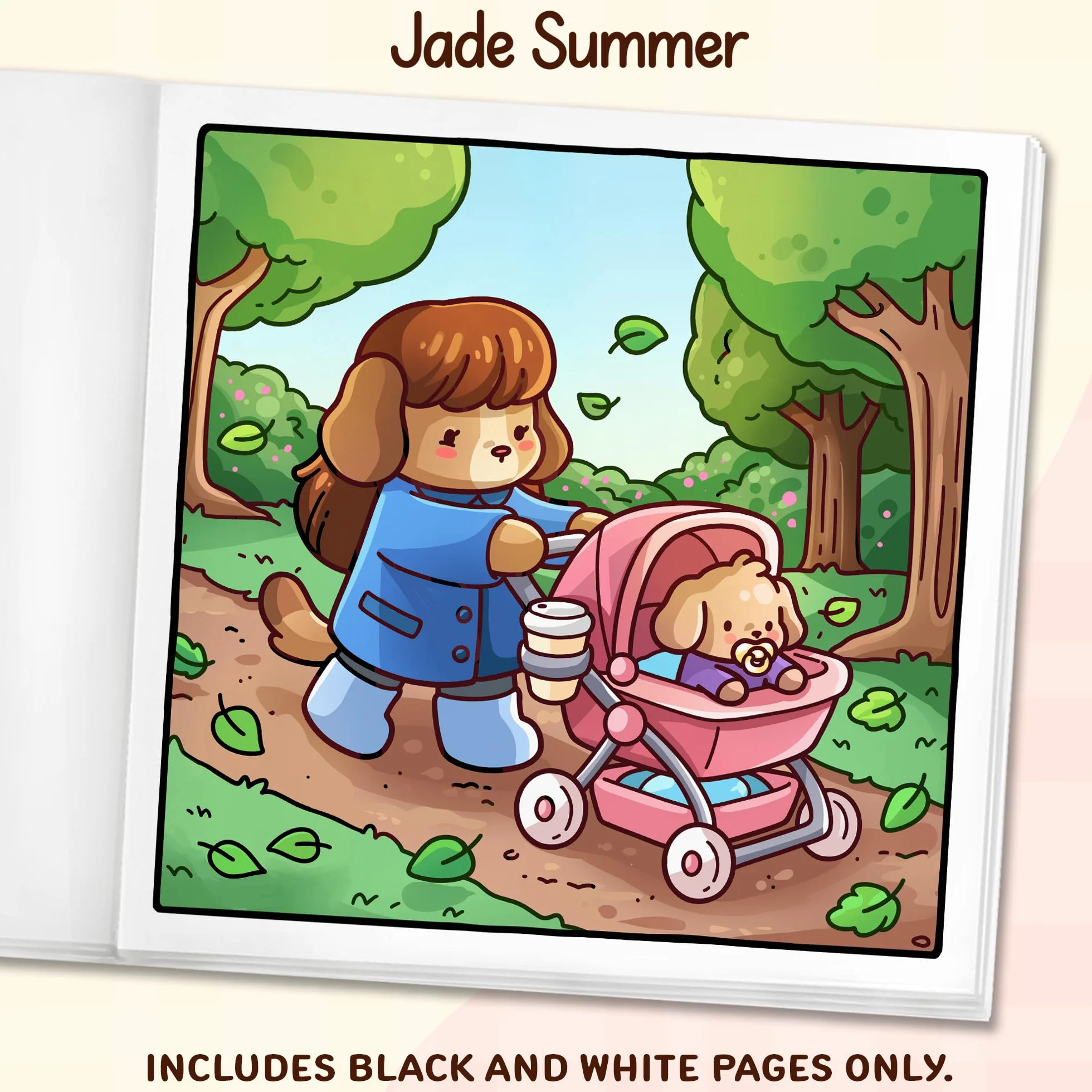 Cozy Moms: Cute Coloring Book for Adults and Teens with Adorable Characters and Heartwarming Family Moments for Relaxation