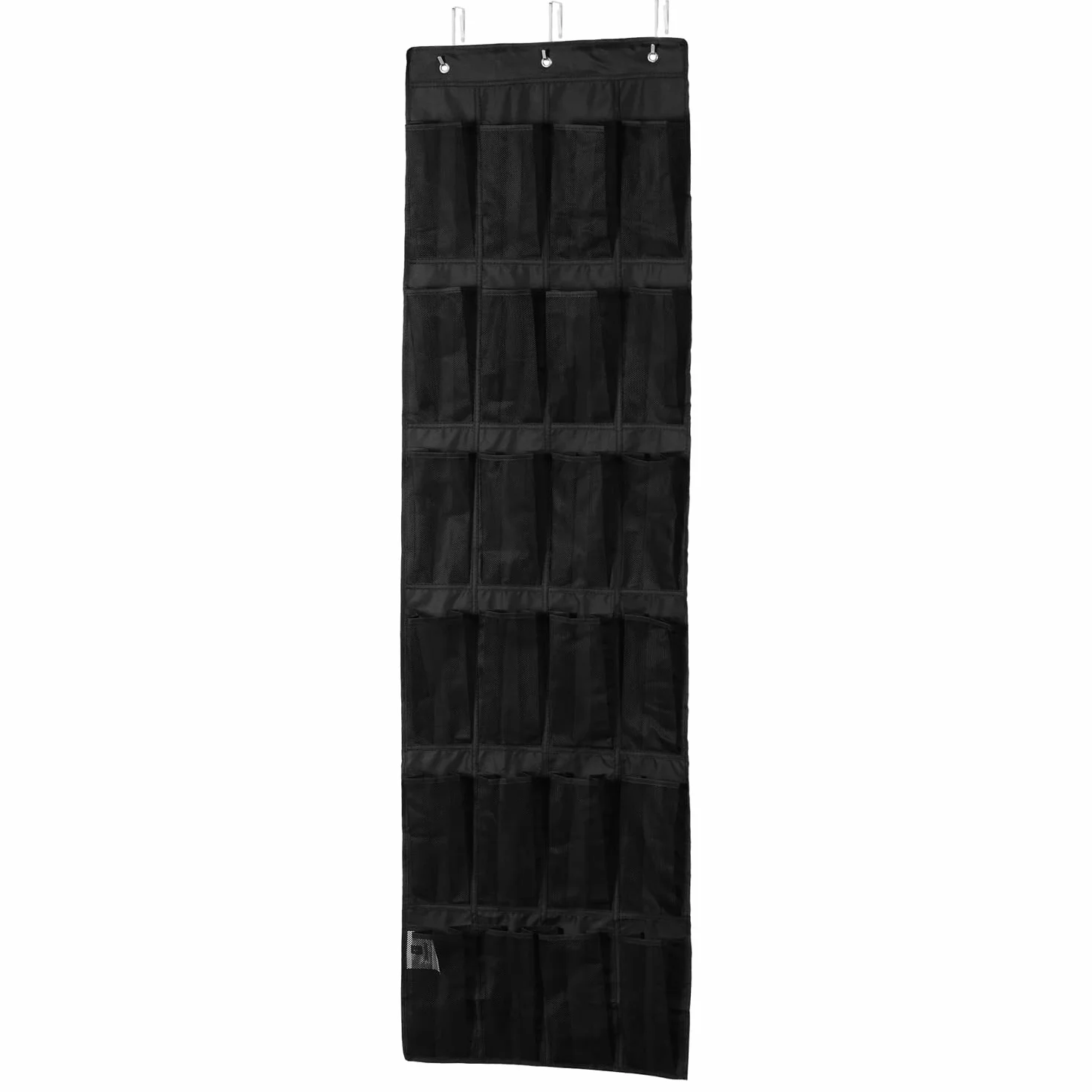 Amazon Basics Organizer na drzwi z 24 kieszeniami, 47 x 6,3 x 165 cm, czarny