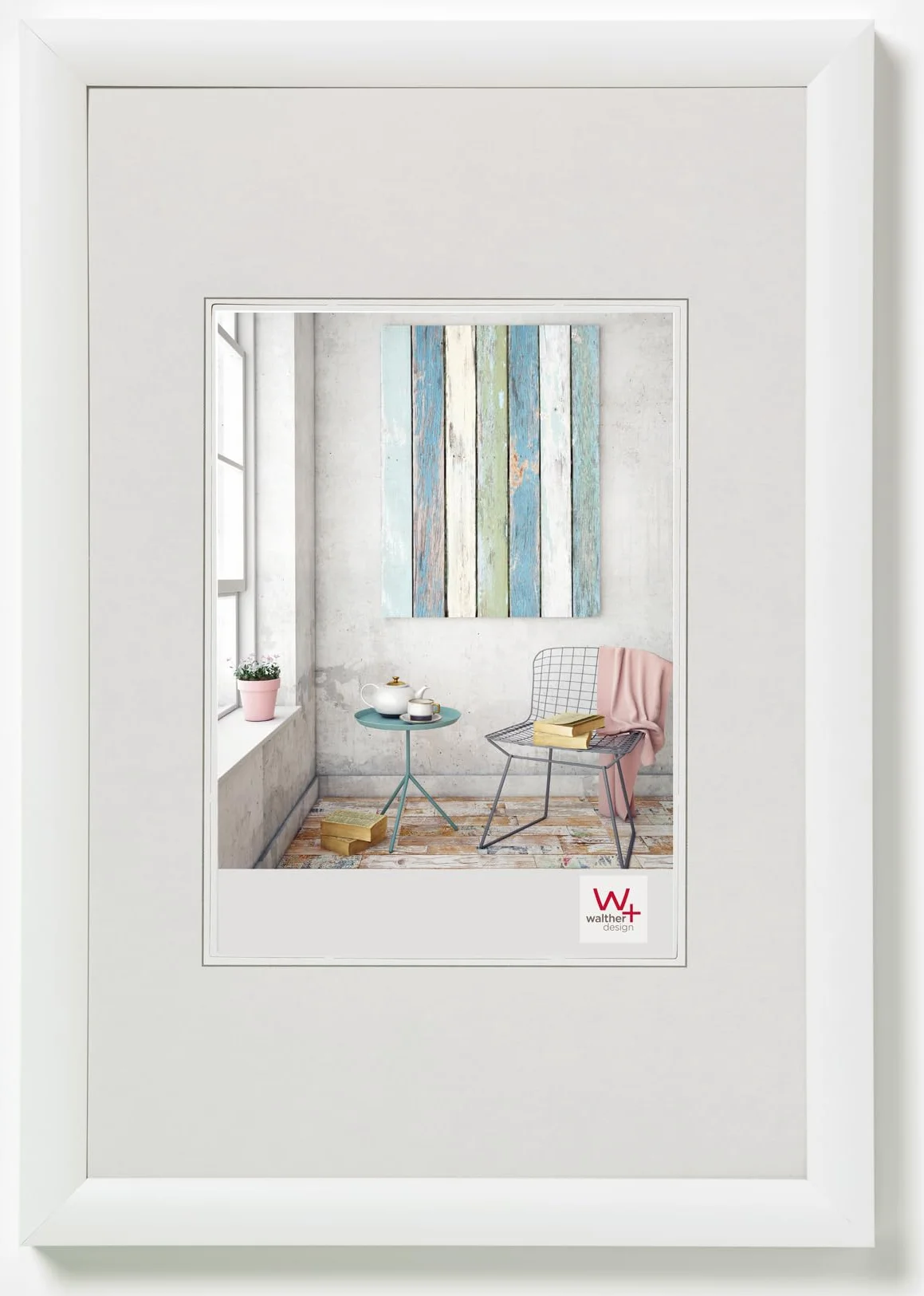 walther design Ramka na zdjęcia biała 24 x 30 cm Ramka z tworzywa sztucznego Trendstyle KP430W