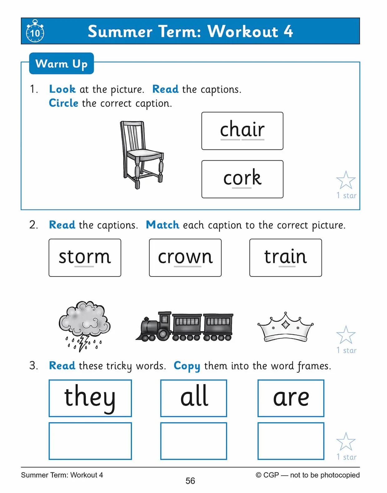 Reception English Phonics 10-Minute Weekly Workouts