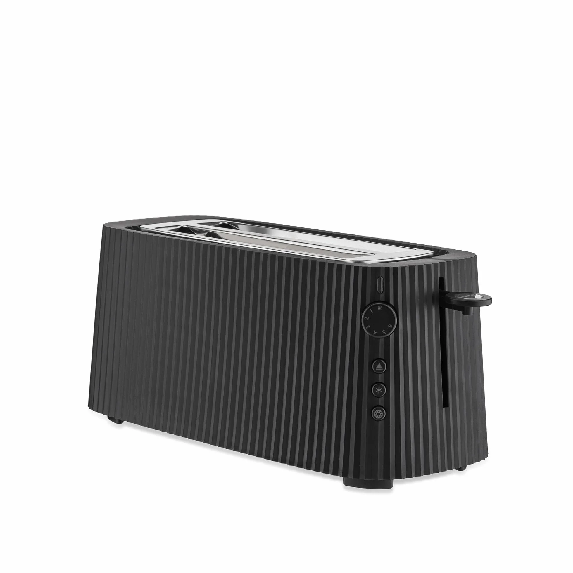 Alessi Plissé MDL15 B długi toster z podwójną komorą 1700 W czarny