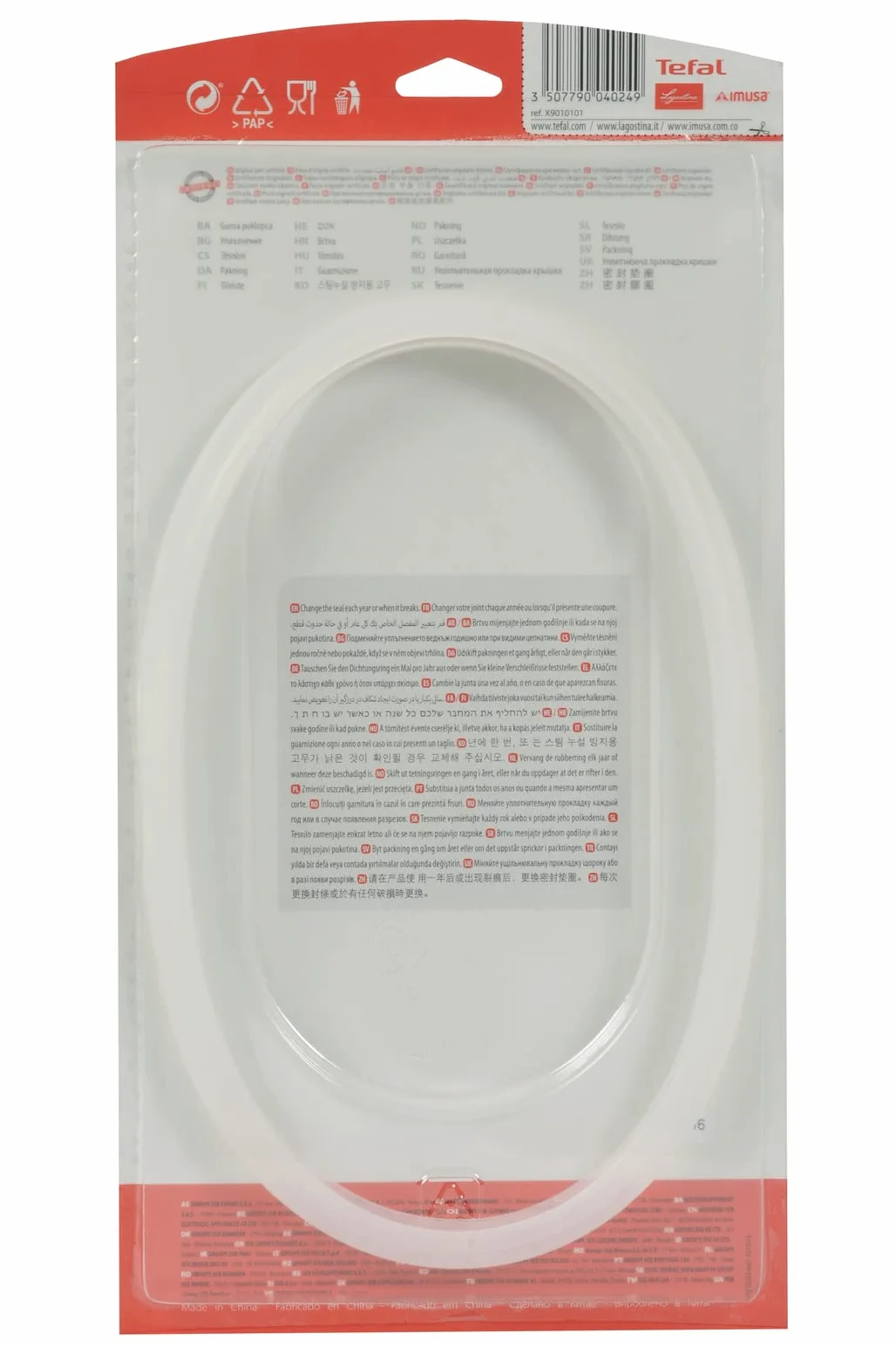 Tefal Secure 5 X90101 pierścień uszczelniający, biały