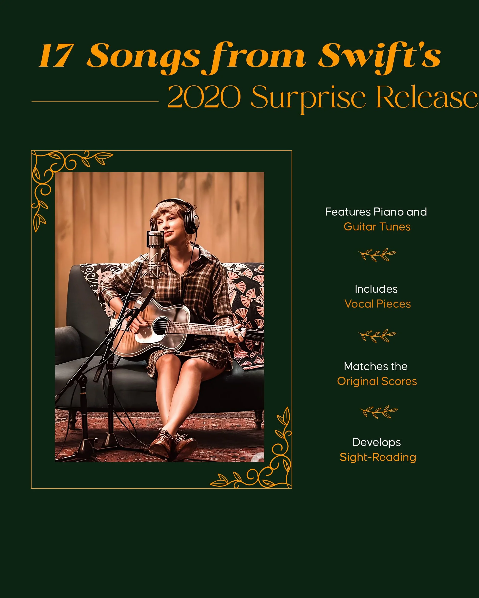 Taylor Swift - Folklore: Piano/Vocal/Guitar Songbook