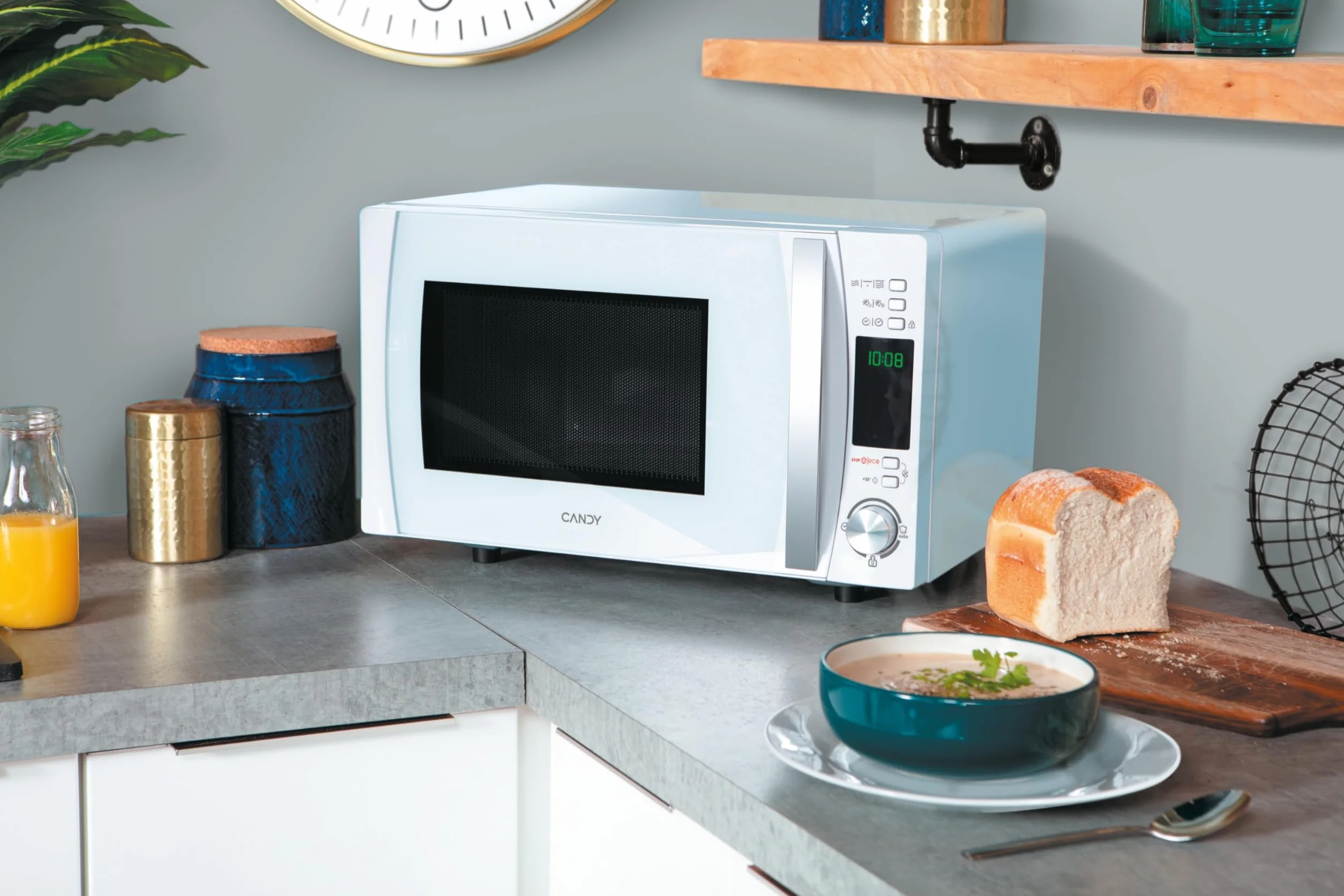Candy X-Range CMXG20DW Mikrofalówka Grill 20L 1050W 40 Programów Biały